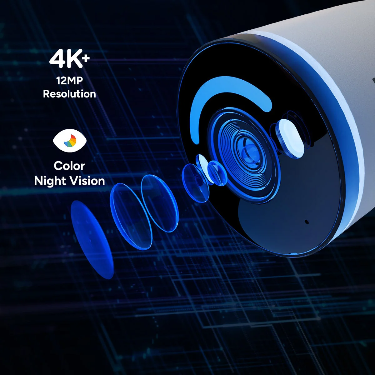 Lorex Classic 4K+ PoE AI Bullet Camera with Person & Vehicle Detection - Image 2