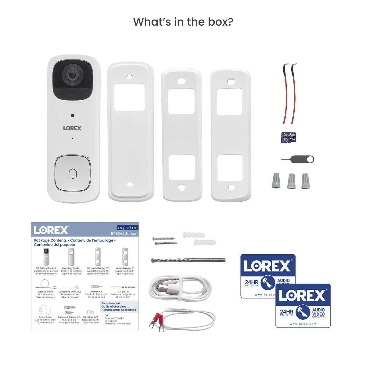 Lorex 2K Wi-Fi Video Doorbell (Battery-Operated, 32GB) - Open Box - Image 6