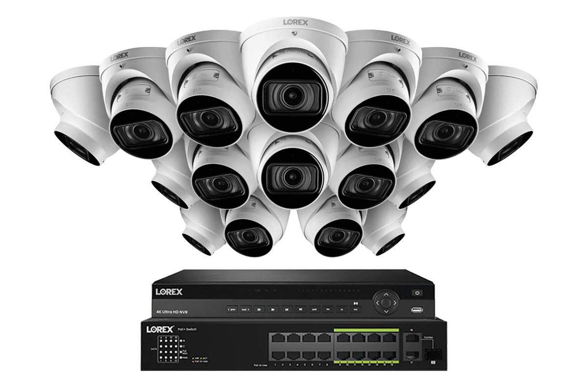Lorex 4K (32 Camera Capable) 6TB Wired NVR System with Nocturnal 3 Smart IP Turret Cameras with Motorized Varifocal Lens - Image 9