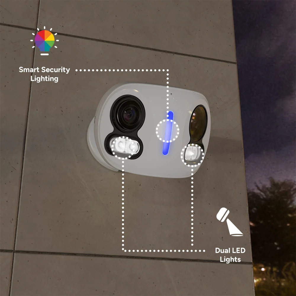 Lorex Classic 4K Dual-Lens IP Camera with Smart Lighting & Motion Detection - Image 2