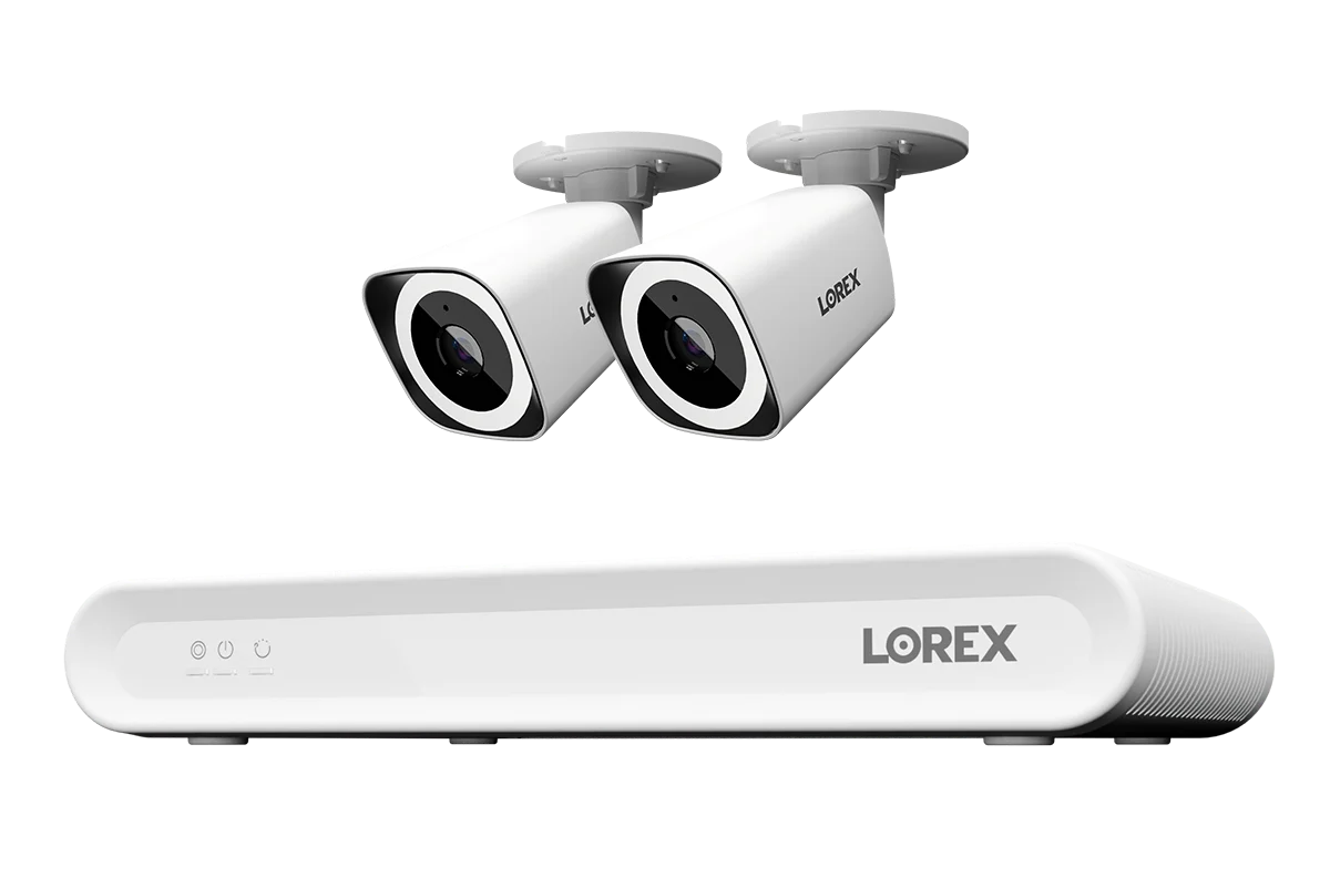 Lorex Connect V Series 4K 8-Channel Wired NVR System with V3 4K PoE Bullet Cameras - 1TB