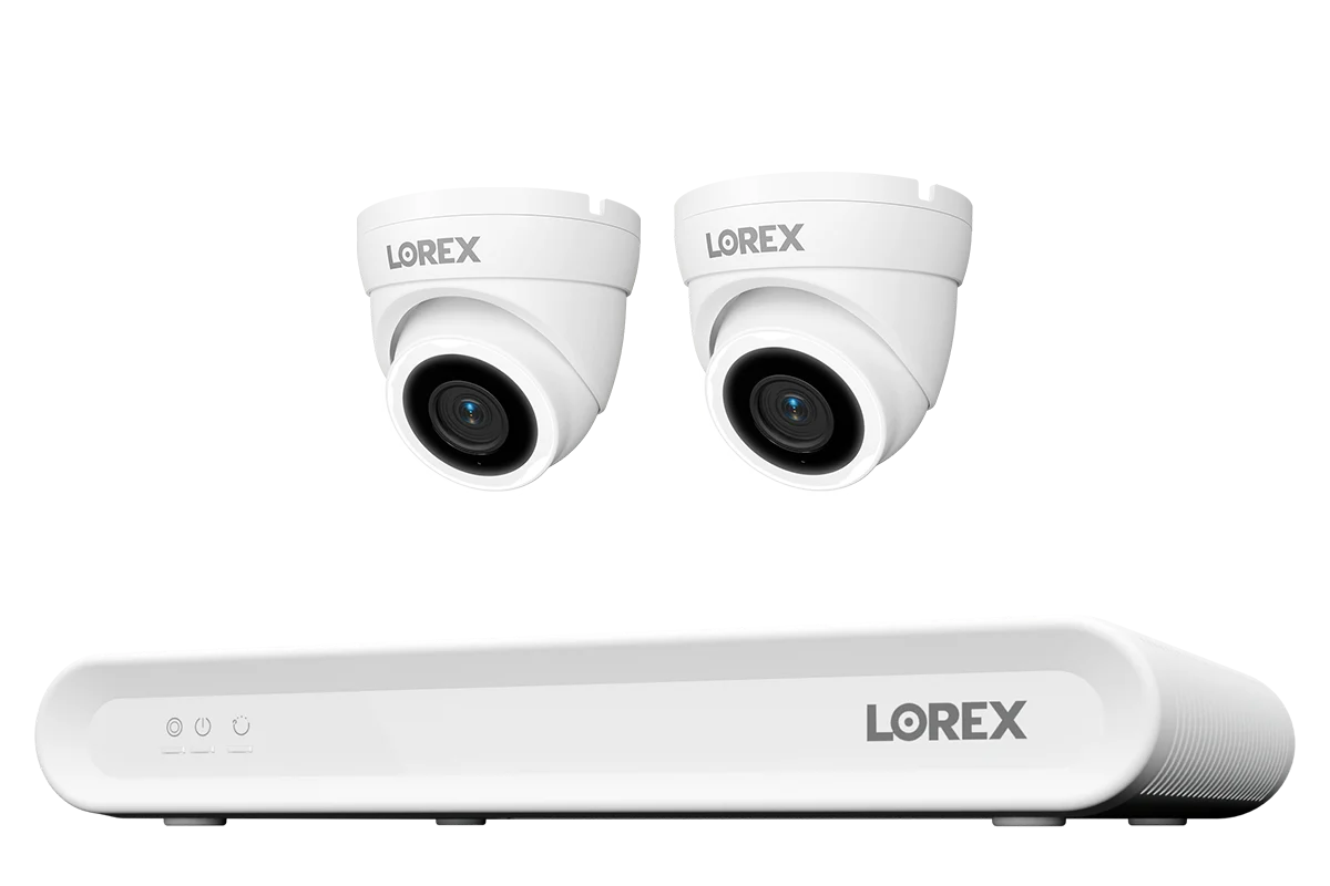 Lorex Connect V Series 4K 8-Channel Wired NVR System with V3 4K PoE Turret Cameras - 1TB