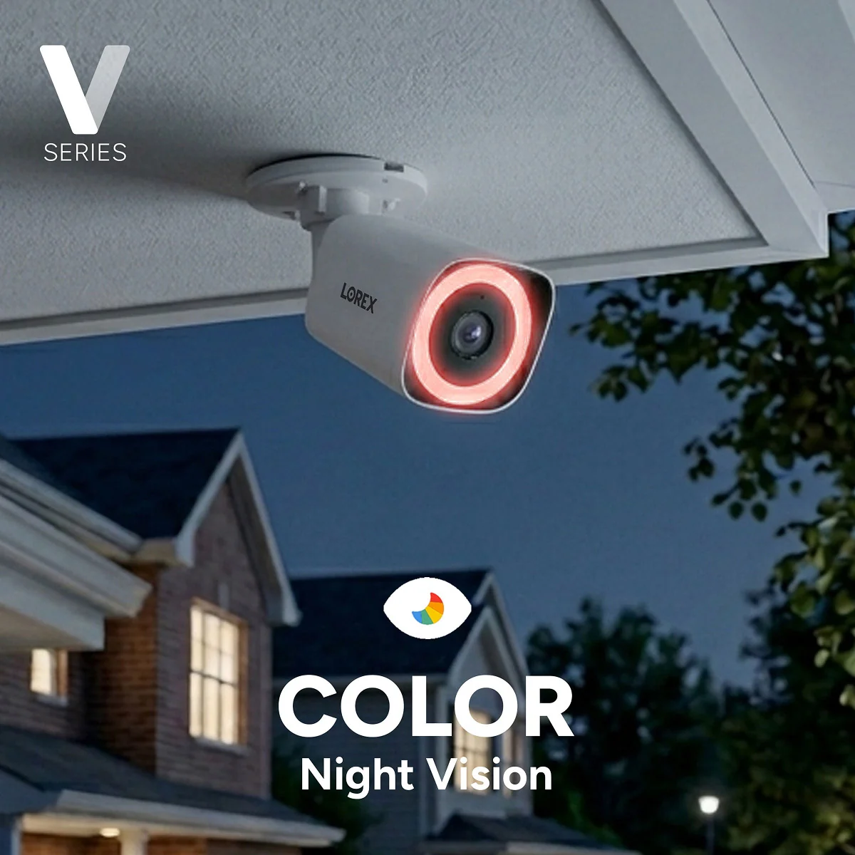 Lorex Connect V5 4K PoE Bullet Cameras with Color Smart Security Lighting - White/Black - Image 6