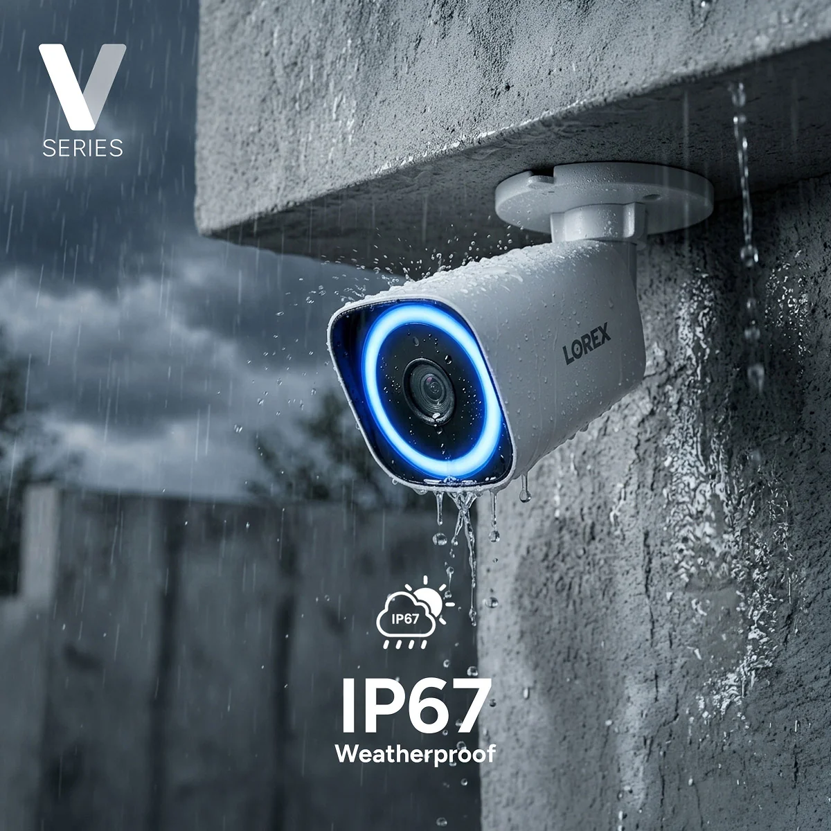 Lorex Connect V5 4K PoE Bullet Cameras with Color Smart Security Lighting - White/Black - Image 3