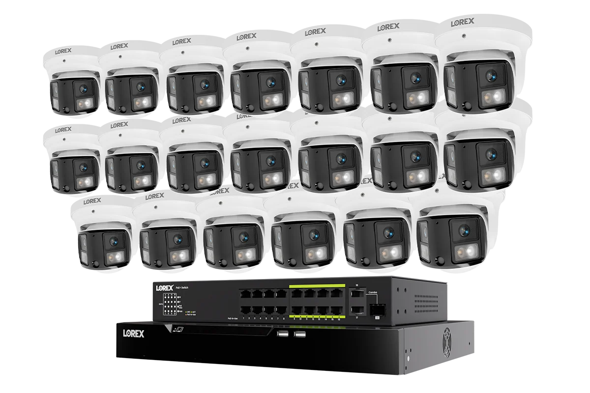 Lorex Connect X Series 4K 32-Channel Wired NVR System with X3 Dual-Lens Turret Camera - 8TB - Image 10