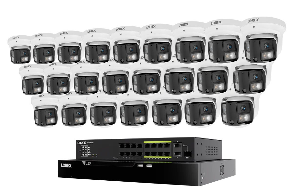 Lorex Connect X Series 4K 32-Channel Wired NVR System with X3 Dual-Lens Turret Camera - 8TB - Image 11