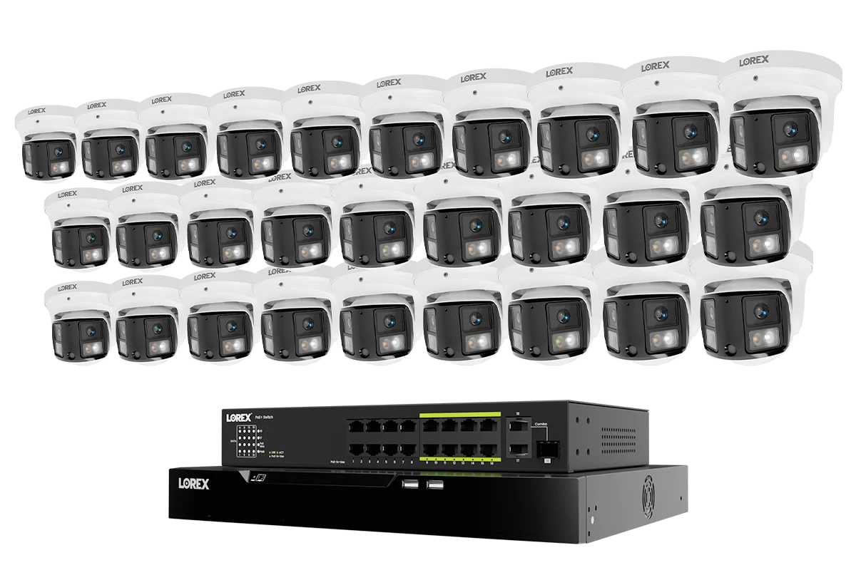 Lorex Connect X Series 4K 32-Channel Wired NVR System with X3 Dual-Lens Turret Camera - 8TB - Image 12