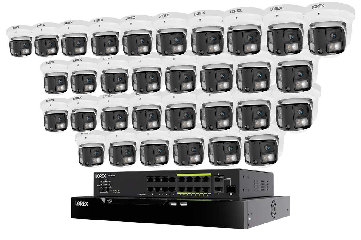 Lorex Connect X Series 4K 32-Channel Wired NVR System with X3 Dual-Lens Turret Camera - 8TB - Image 13