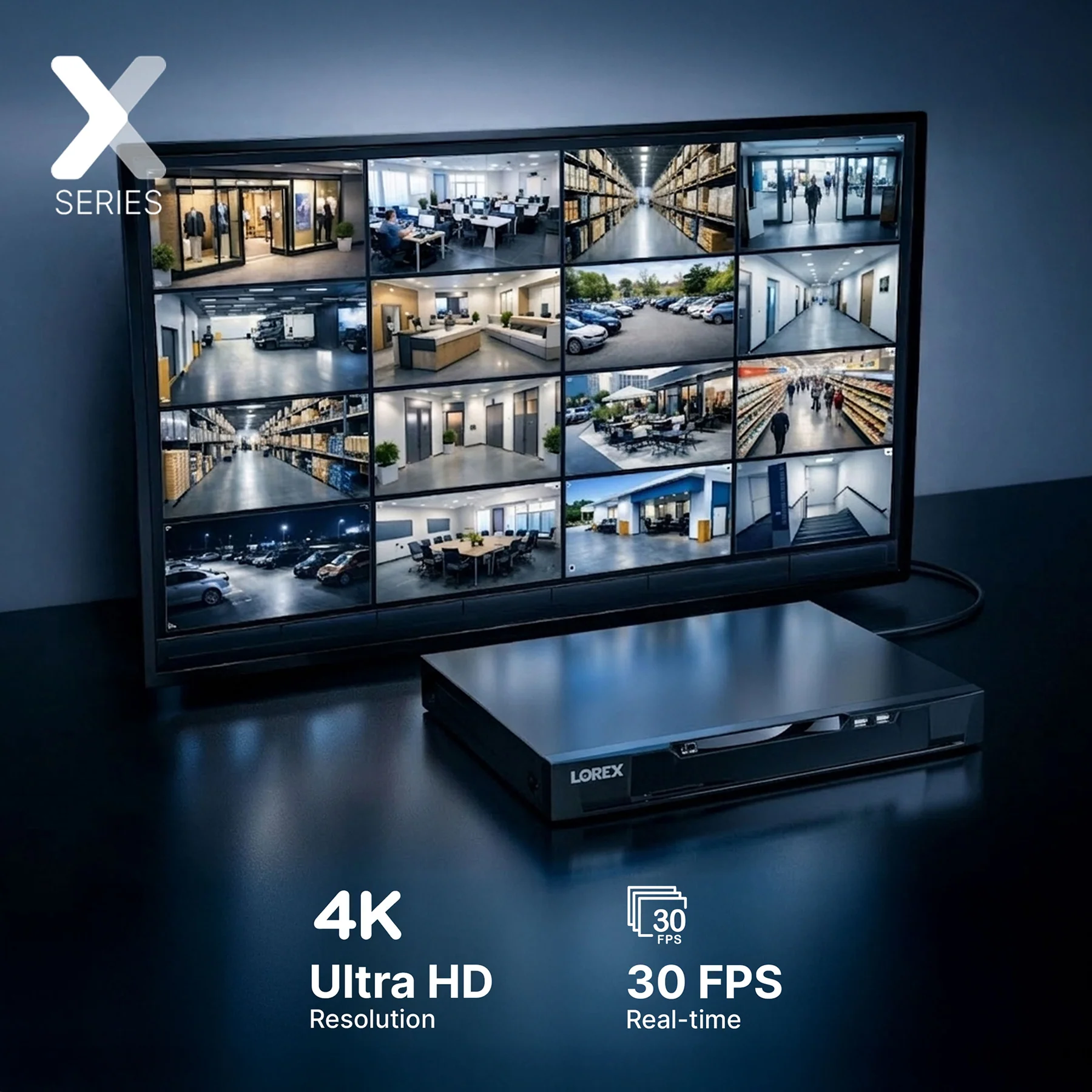 Lorex Connect X Series 4K 16-Channel Wired NVR System with X5 Turret Security Cameras - 4TB - Image 8
