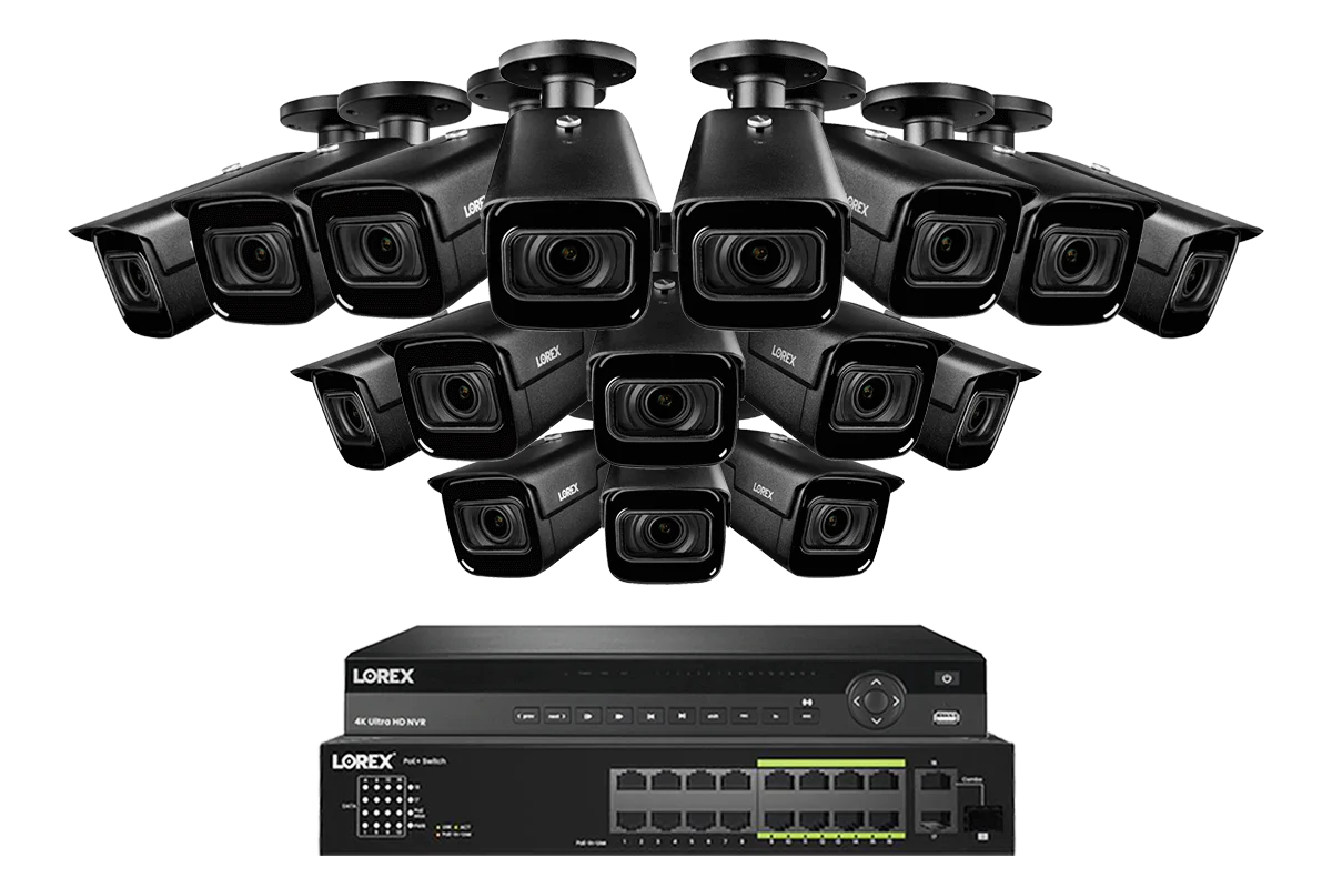 Lorex Elite Series 32-Channel (6TB) 4K IP System with Nocturnal N4 Lite Bullet Cameras and PoE Switch