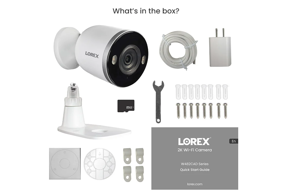 Lorex 2K Spotlight Indoor/Outdoor Wi-Fi Security Camera (32GB, Cloud-Enabled) - Image 4